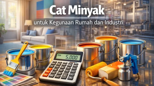 Cat minyak digunakan untuk kemasan kayu dan besi dengan hasil tahan lama